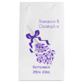Lavendel ontwerp bruiloft klein cadeauzakje (Voorkant)