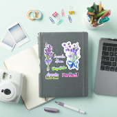 Lavendel op maat gesneden vinyl sticker (iPad Cover)