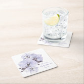 Lavendel Orchidee Baby Shower Onderzetters - Bloem (Insitu)