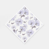 Lavendel Orchidee Baby Shower Servetten (Hoek)