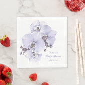 Lavendel Orchidee Baby Shower Servetten - Bloemige (Insitu)