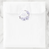 Lavendel Orchidee Baby Shower Stickers - Bloemige  (Tas)