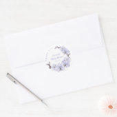 Lavendel Orchidee Baby Shower Stickers - Bloemige  (Envelop)
