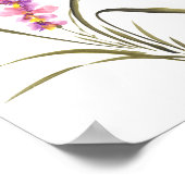 Lavendel Orchidee Gratie Poster (Hoek)