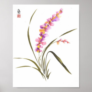 Lavendel Orchidee Gratie Poster