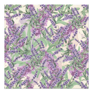 Lavendel Overvloed Stof Lavendel Rustieke Bloemen Foto Afdruk