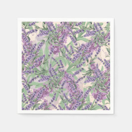 Lavendel Overvloed Stof Lavendel Rustieke Bloemen Servet