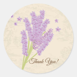 lavendel, paars, bloem, bloemsticker ronde sticker