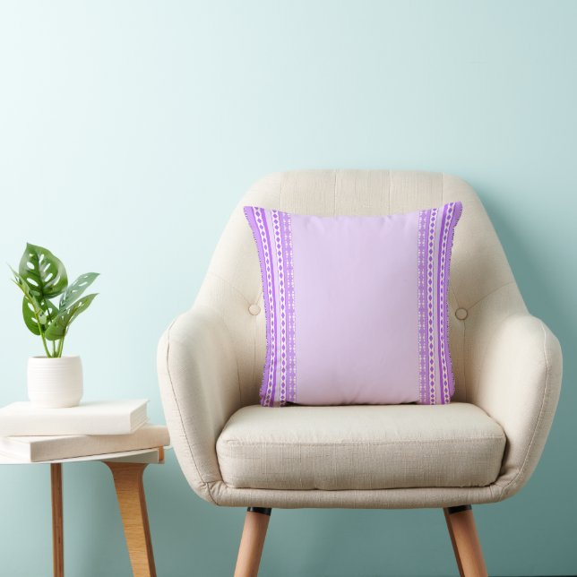Lavendel Paars - Kleur van het hart Kussen (Stoel)