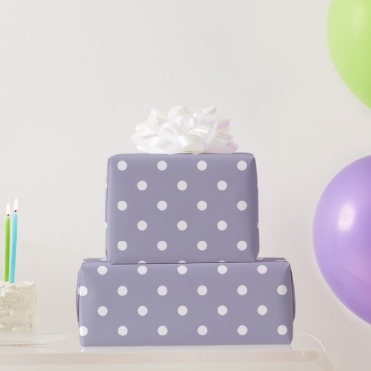 Lavendel Paars met Stippen Cadeaupapier (Feestgeschenken)