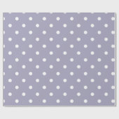 Lavendel Paars met Stippen Cadeaupapier (Vlak)