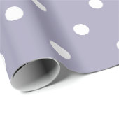 Lavendel Paars met Stippen Cadeaupapier (Rol Hoek)