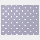 Lavendel Paars met Stippen Fleece Deken (Voorkant (Horizontaal))