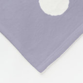 Lavendel Paars met Stippen Fleece Deken (Hoek)