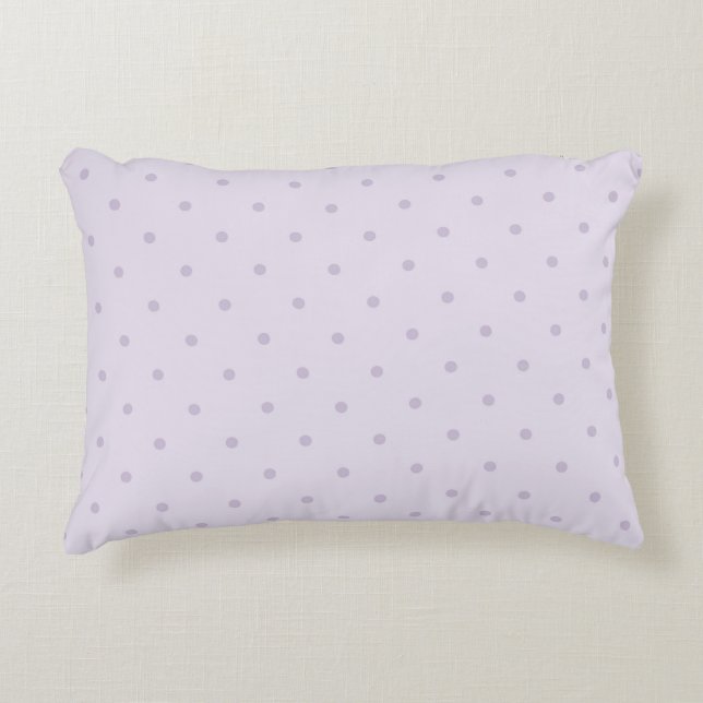 Lavendel Paars Roze Stippen Accent Kussen (Voorkant)