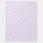 Lavendel Paars Roze Stippen Fleece Deken (Voorkant)