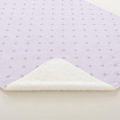 Lavendel Paars Roze Stippen Sherpa Deken (3/4)