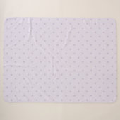 Lavendel Paars Roze Stippen Sherpa Deken (Voorkant (horizontaal))