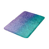 Lavendel Paars & Turquoise Aqua Groen Glitter Badmat (Gekanteld)