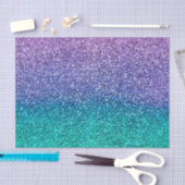 Lavendel Paars & Turquoise Aqua Groen Glitter Fees Tissuepapier (Craft)