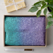 Lavendel Paars & Turquoise Groen Glitter Feest Tissuepapier (Geschenk)