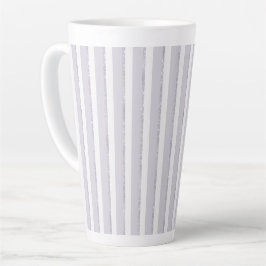 Lavendel Paars Wit Glitter Strepen Latte Mok