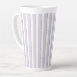 Lavendel Paars Wit Glitter Strepen Latte Mok