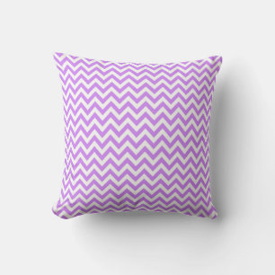 Lavendel Paars Witte Chevron Ontwerp Huisdecoratie Kussen