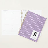 Lavendel Paars Witte Stippen Persoonlijk Planner (Display)