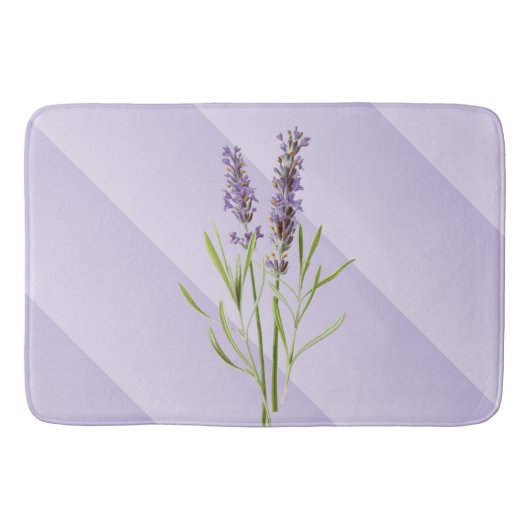 Lavendel Paars Zachte en Elegante Badmat (Voorkant)