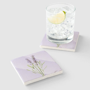 Lavendel Paars Zachte en Elegante Stenen Onderzetter