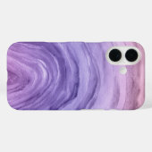 Lavendel Paarse Agaat Abstracte Waterverf Patroon Case-Mate iPhone Case (Achterkant (horizontaal))