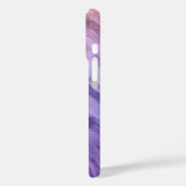 Lavendel Paarse Agaat Abstracte Waterverf Patroon Case-Mate iPhone Case (Achterkant / Links)