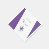 Lavendel Paarse Baby shower Servet (Hoek)