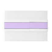 Lavendel paarse band en initialen bruiloft uitnodigingen wikkel (Achterkant Voorbeeld)