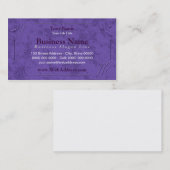Lavendel / Paarse Bedrijfskaarten met Frame Visitekaartje (Voorkant / Achterkant)