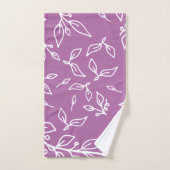 Lavendel paarse bloem bad handdoek (Handdoek)