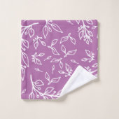 Lavendel paarse bloem bad handdoek (Wasdoekje)