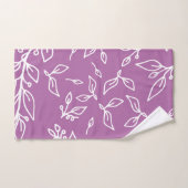 Lavendel paarse bloem bad handdoek (Handdoek)