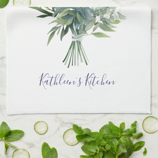 Lavendel Paarse Bloem Groene Bloemen Boeket Theedoek (Gevouwen)