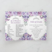 Lavendel Paarse Bloemen Quinceanera Evenementen Pa Programma (Binnen)