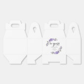 Lavendel paarse bloemetjes 50e trouwdag bedankdoosjes (Ongevouwen)