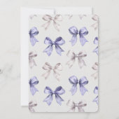 Lavendel Paarse Bogen Baby shower Kaart (Achterkant)