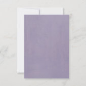 Lavendel Paarse Botanische Elegante Save the Date (Achterkant)