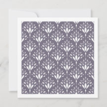 Lavendel Paarse Botanische Folk Bloem Kunstkaart