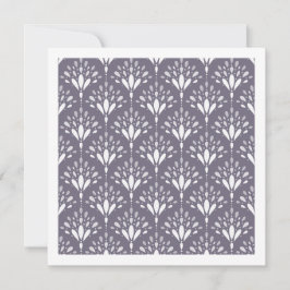 Lavendel Paarse Botanische Folk Bloem Kunstkaart Kaart