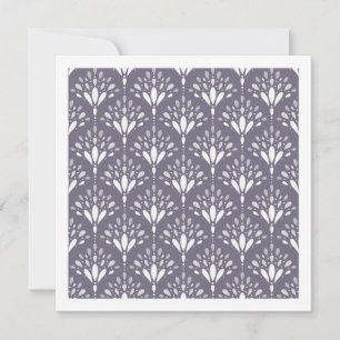Lavendel Paarse Botanische Folk Bloem Kunstkaart Kaart