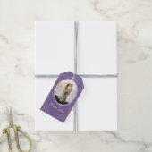 Lavendel Paarse bruiloft botanisch Cadeaulabel (Met Touw)