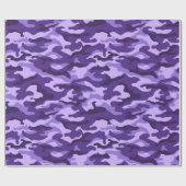 Lavendel Paarse camouflagestijl Cadeaupapier (Vlak)