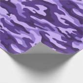 Lavendel Paarse camouflagestijl Cadeaupapier (Hoek)